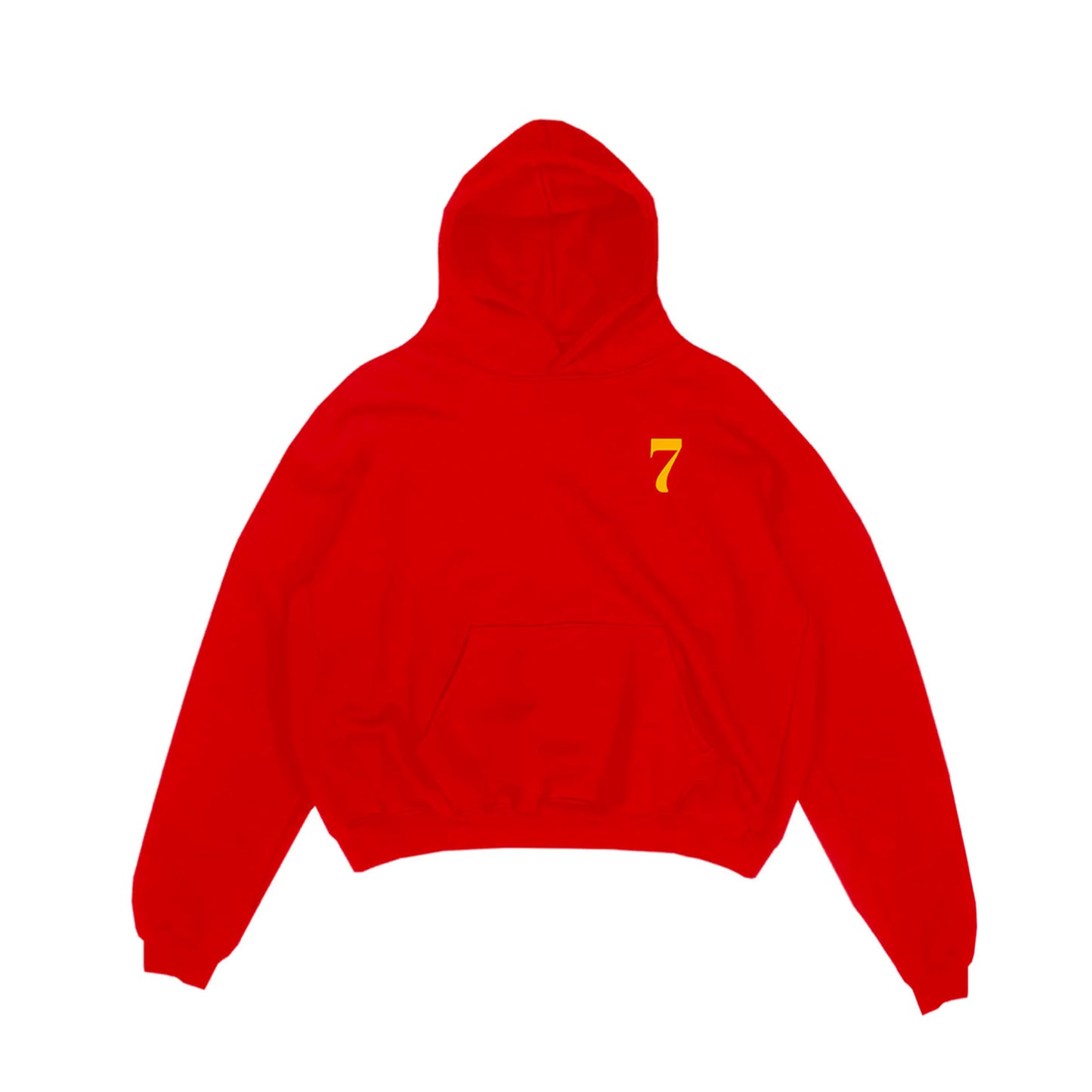 'SEVEN' Red Hoodie